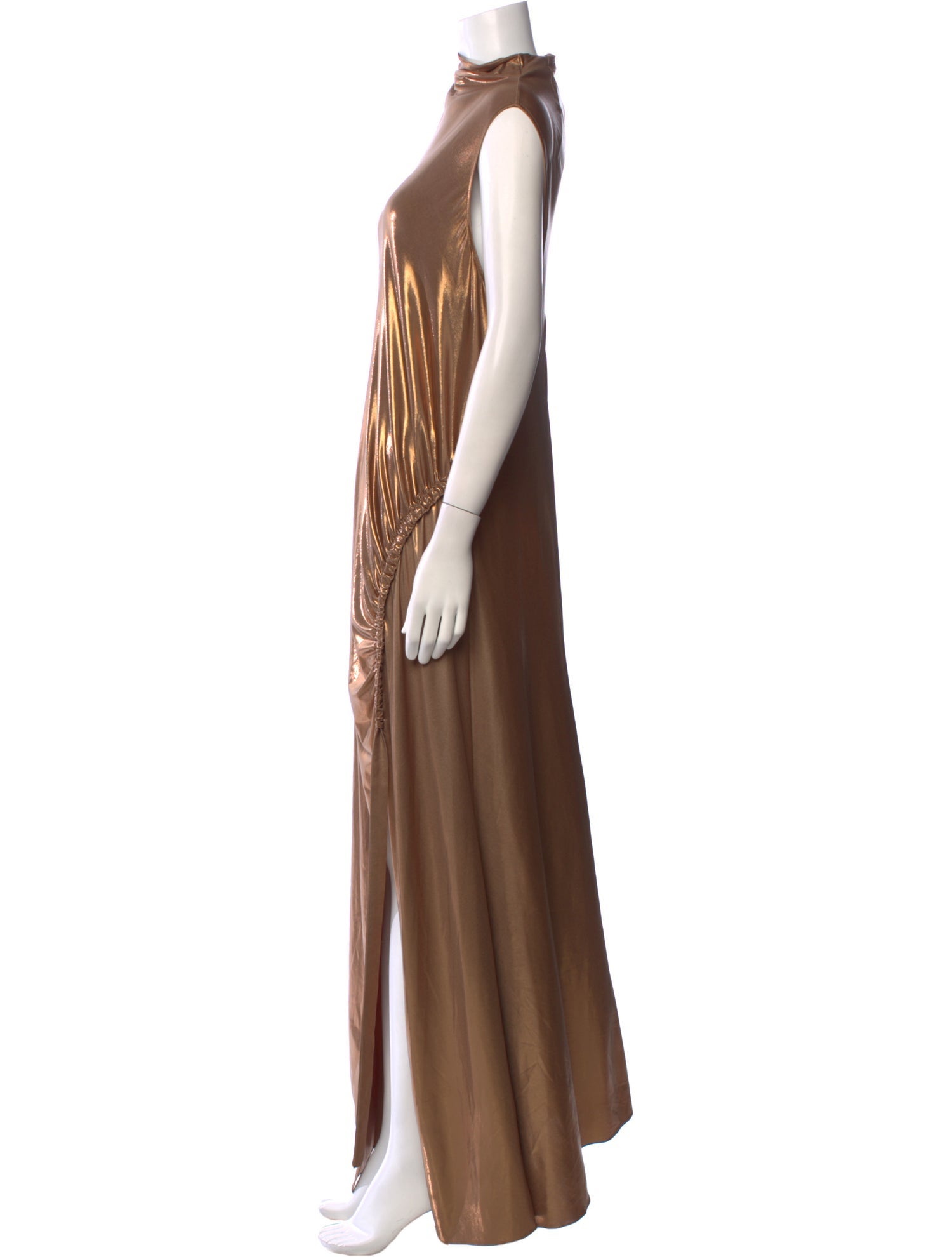 LAPOINTE Cowl Neck Long Dress