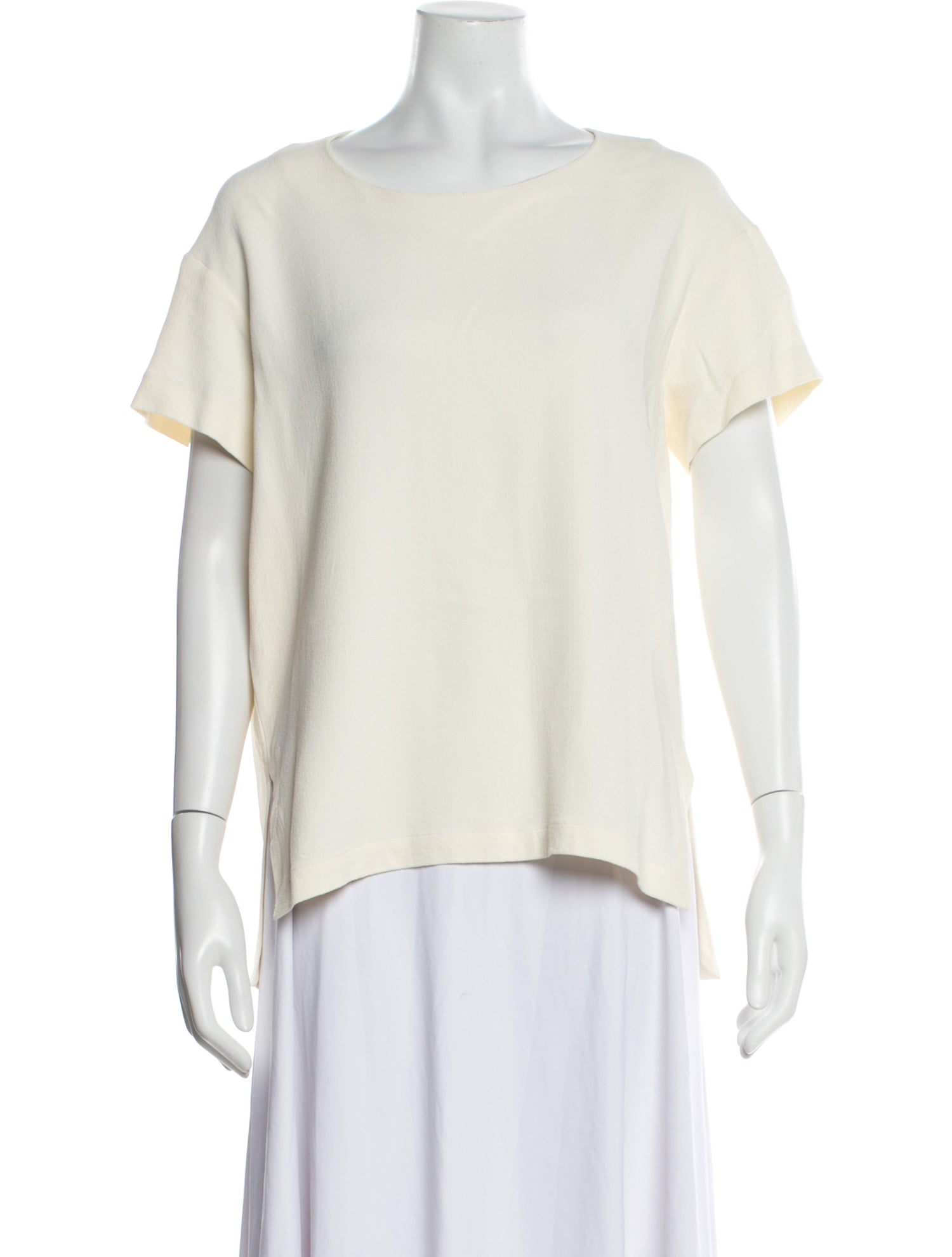 LAPOINTE Scoop Neck Short Sleeve T-Shirt