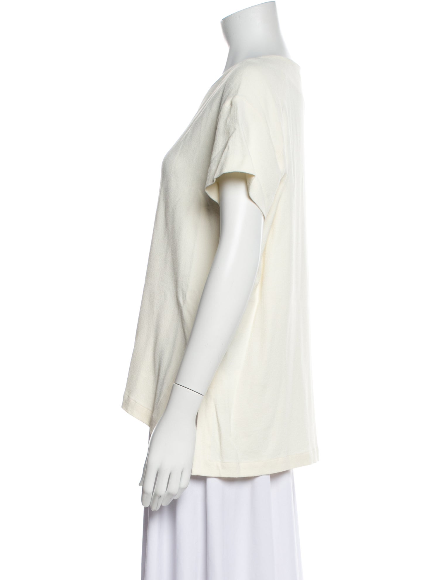 LAPOINTE Scoop Neck Short Sleeve T-Shirt