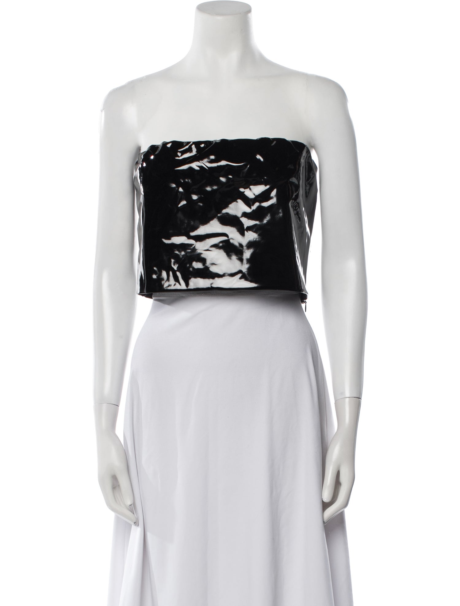 LAPOINTE Strapless Crop Top