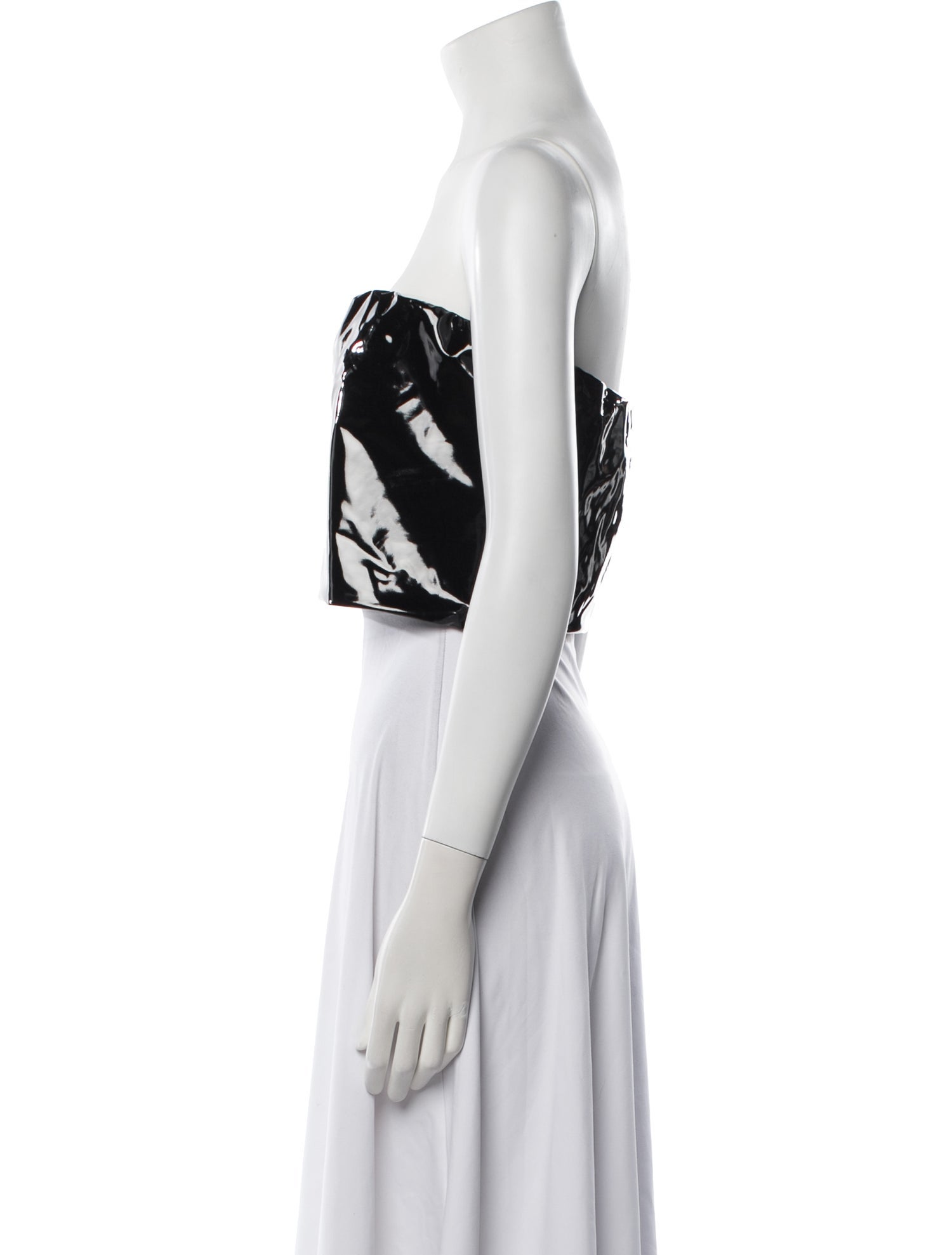 LAPOINTE Strapless Crop Top