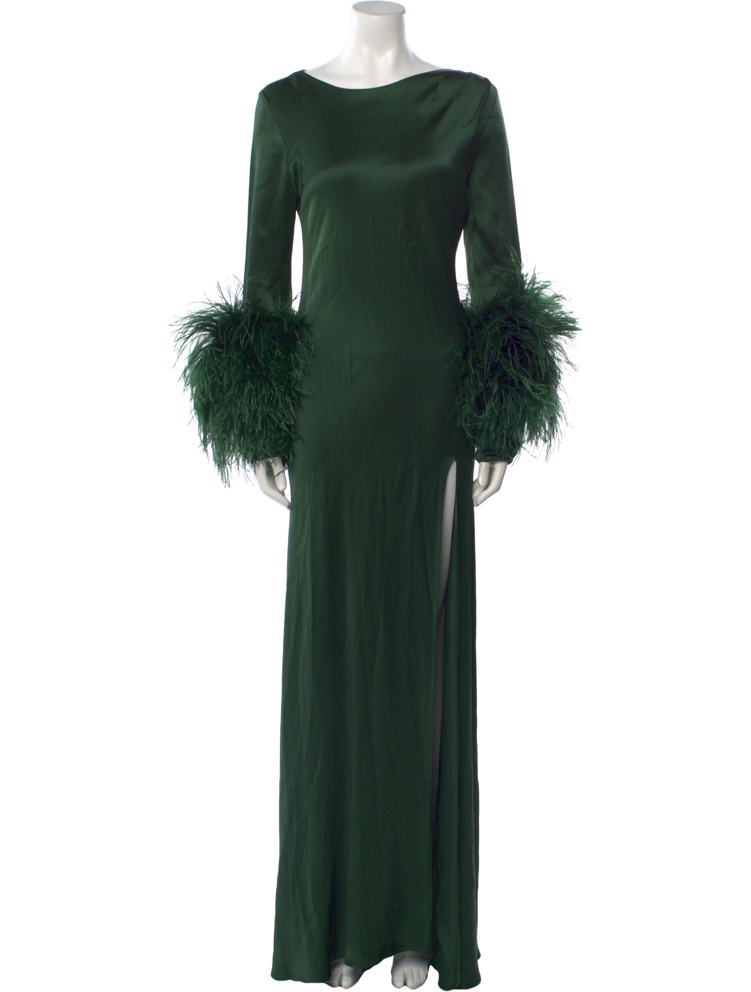 LAPOINTE Bateau Neckline Long Dress