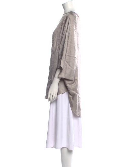 LAPOINTE Scoop Neck Three-Quarter Sleeve Tunic