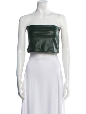 LAPOINTE Strapless Crop Top