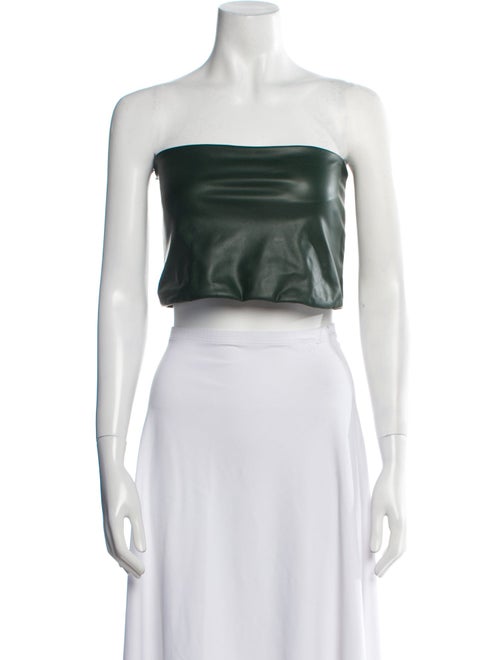 LAPOINTE Strapless Crop Top