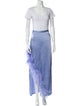 LAPOINTE Feather Trim Skirt Set