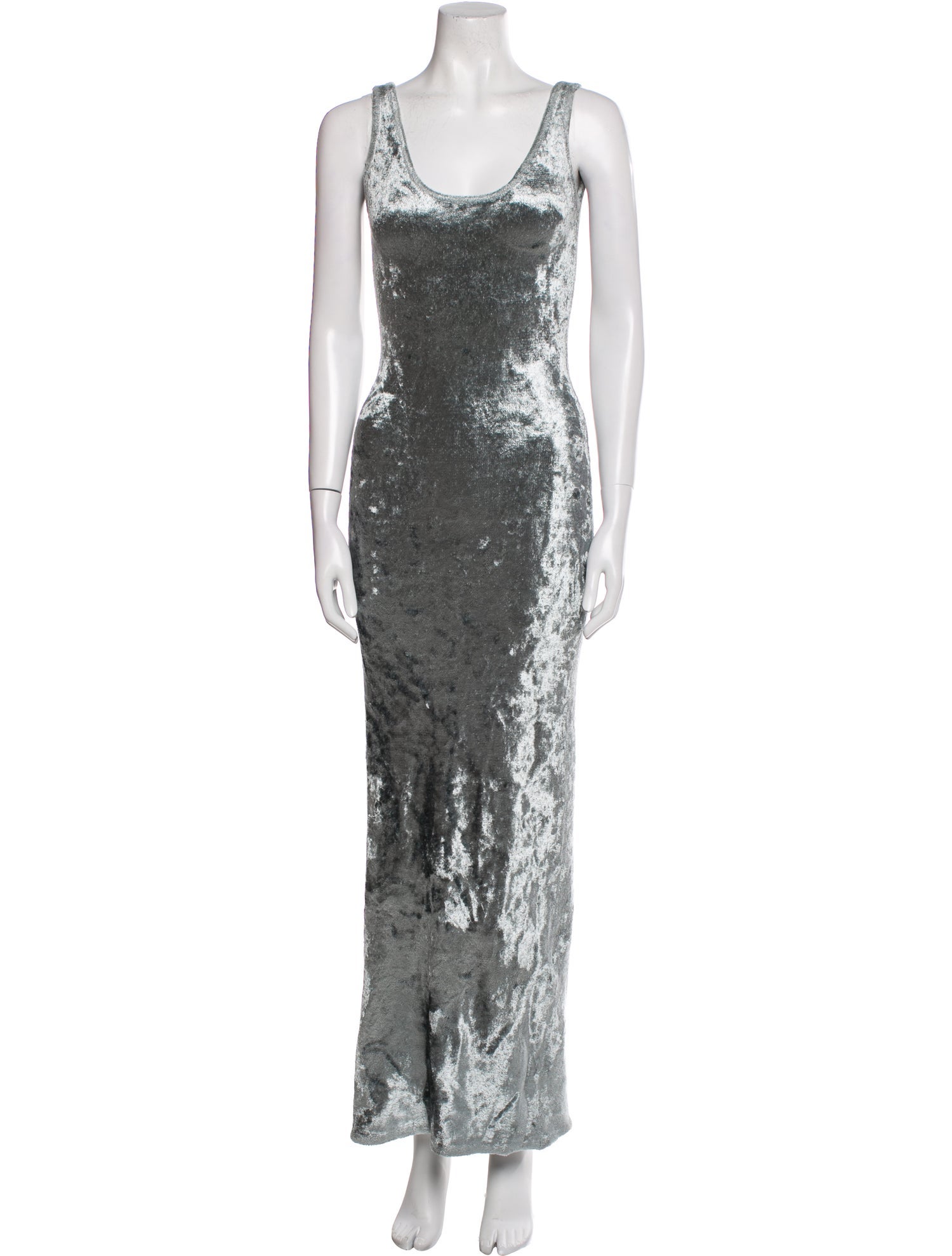 LAPOINTE Scoop Neck Long Dress