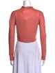 LAPOINTE Mock Neck Long Sleeve Crop Top