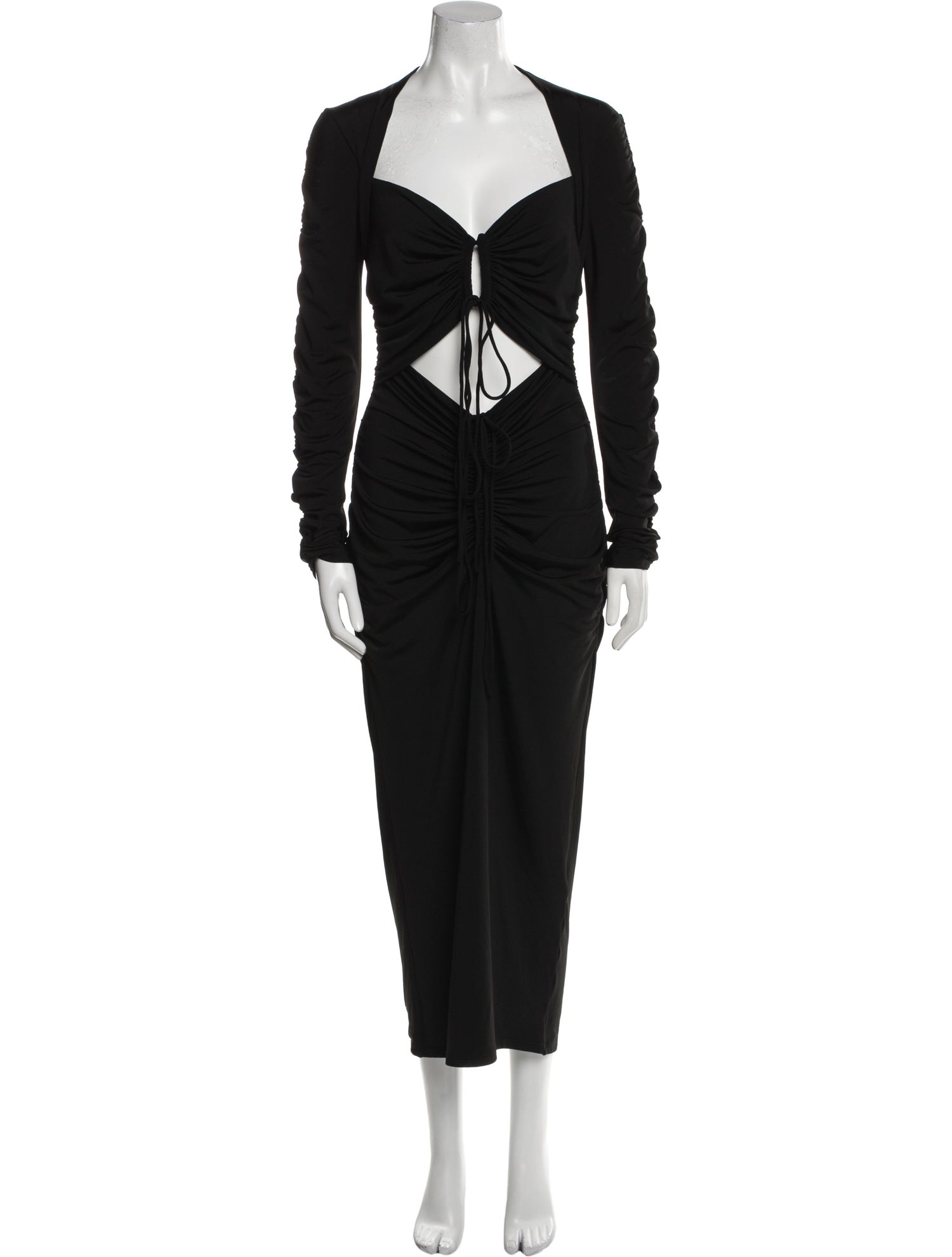 LAPOINTE Square Neckline Long Dress