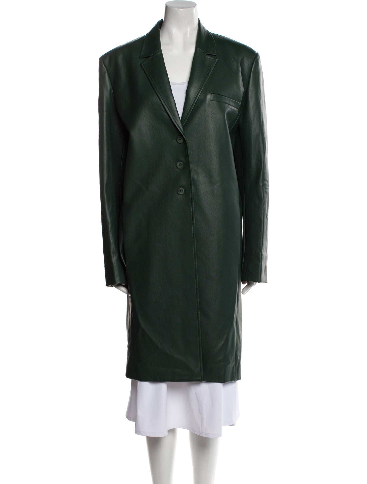 LAPOINTE Faux Leather Coat