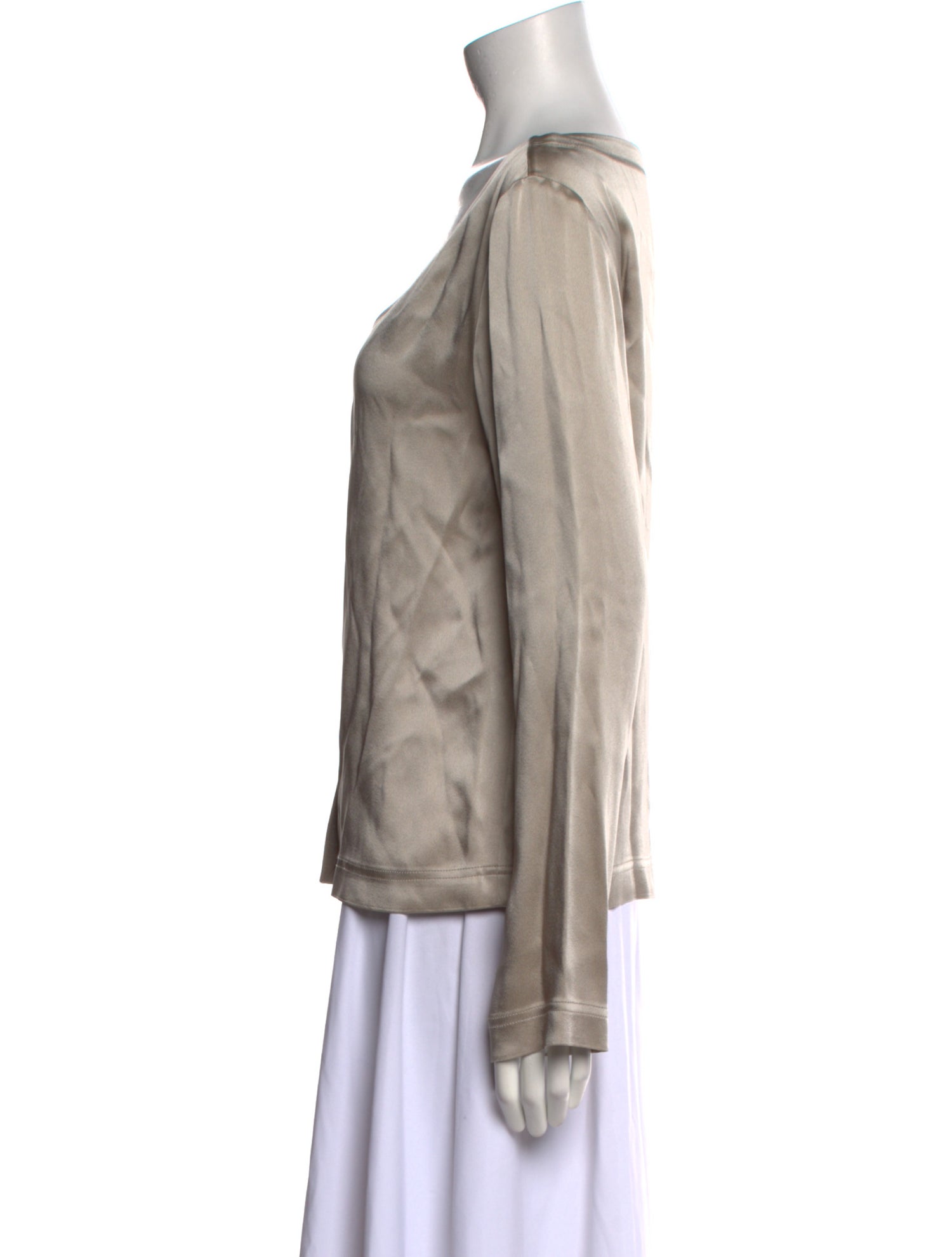 LAPOINTE Silk V-Neck Blouse