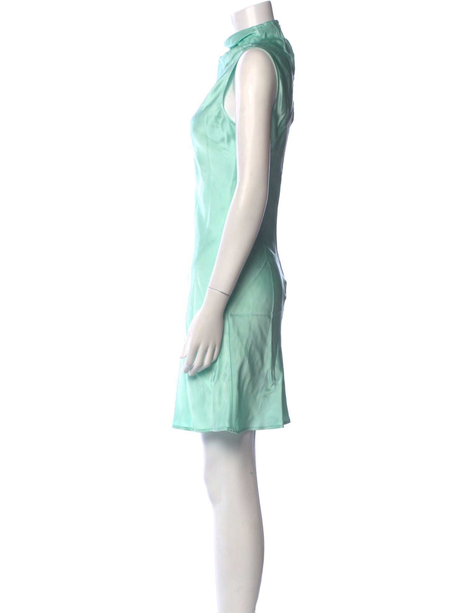 LAPOINTE Mock Neck Knee-Length Dress