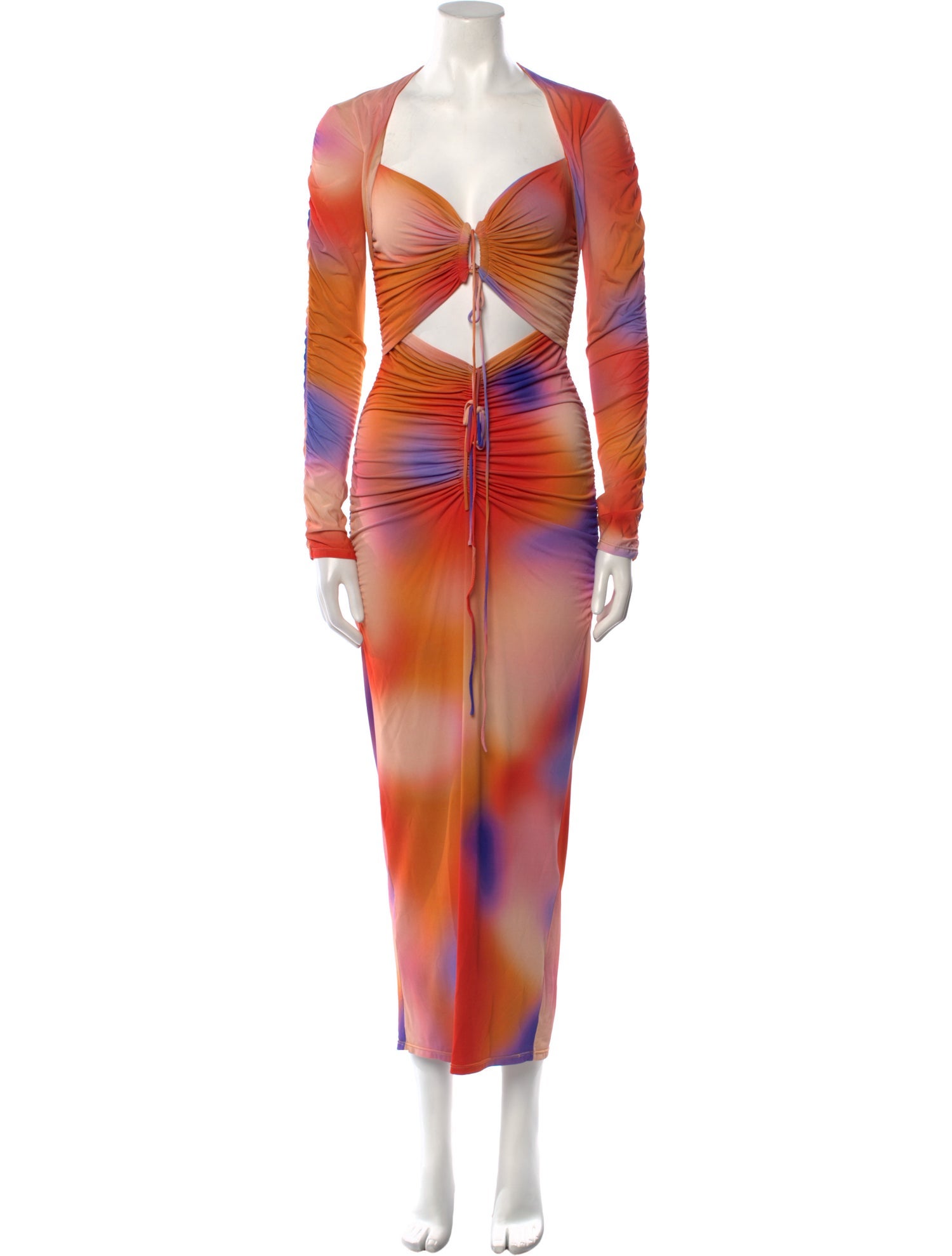 LAPOINTE Tie-Dye Print Long Dress