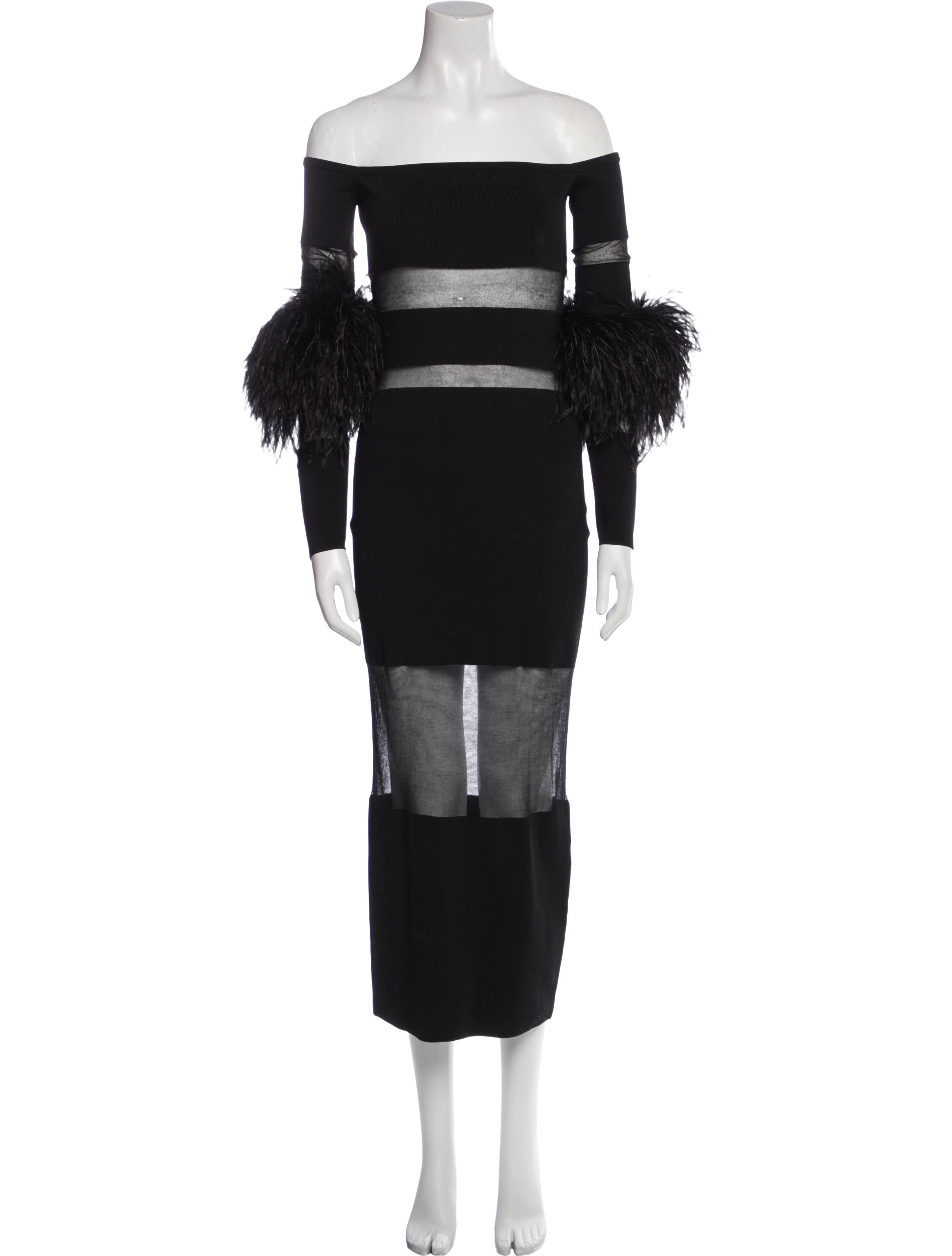 LAPOINTE Off-The-Shoulder Midi Length Dress