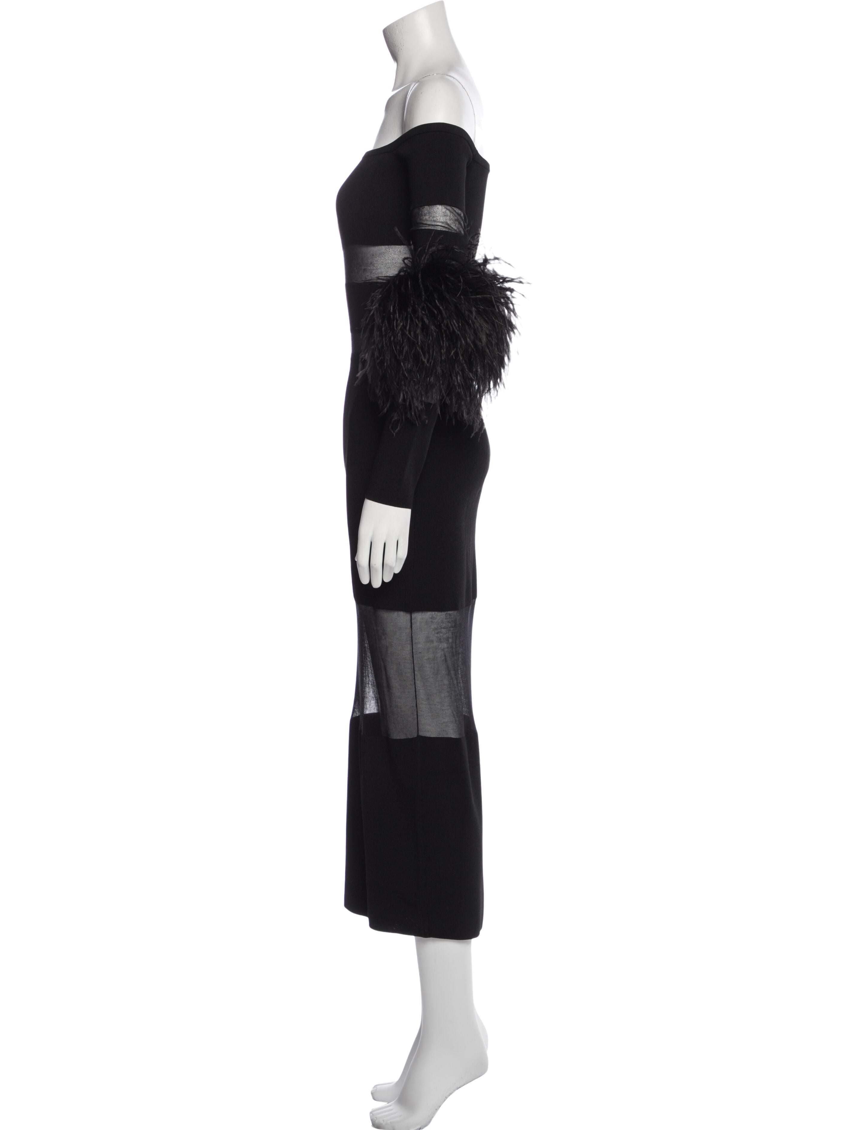 LAPOINTE Off-The-Shoulder Midi Length Dress