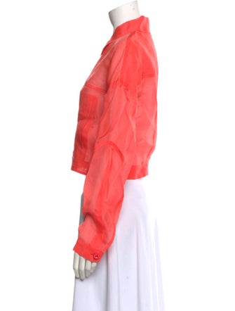 LAPOINTE Silk Long Sleeve Crop Top