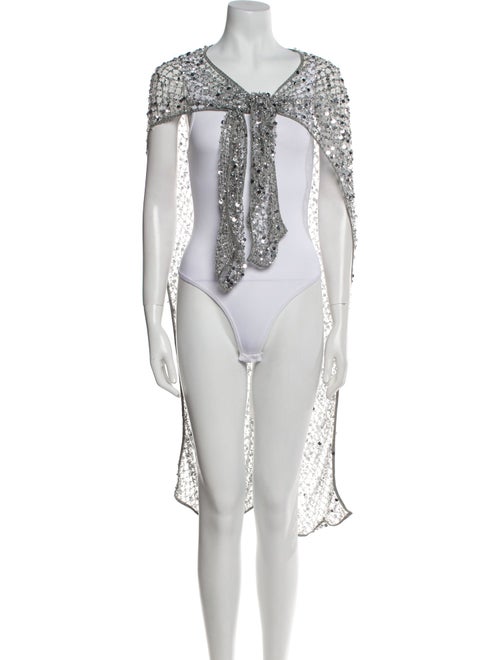 LAPOINTE Sequin Embellishments Cover-Up