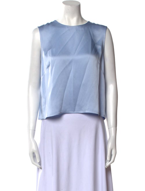 LAPOINTE Bateau Neckline Sleeveless Crop Top