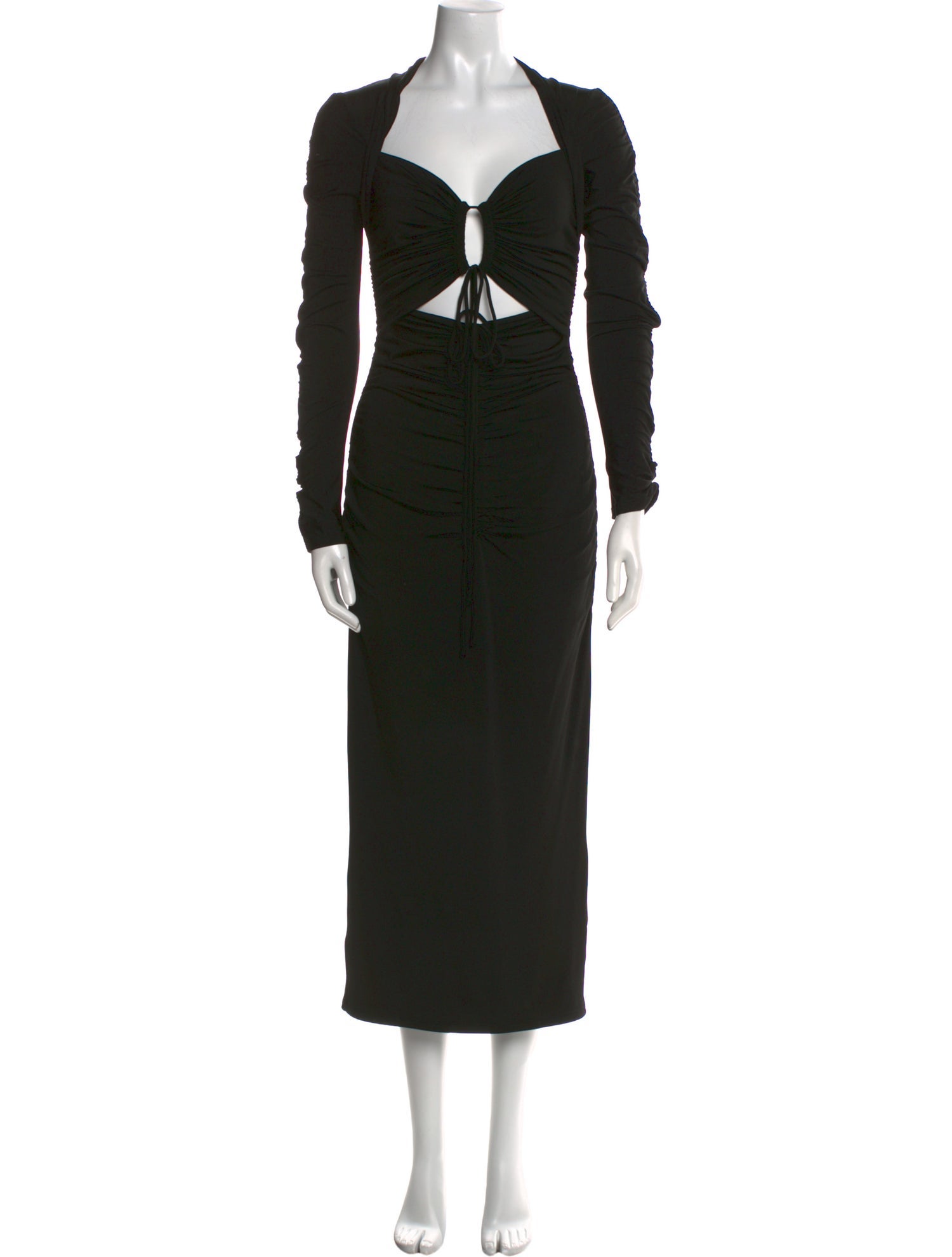 LAPOINTE V-Neck Long Dress