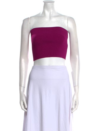 LAPOINTE Strapless Crop Top