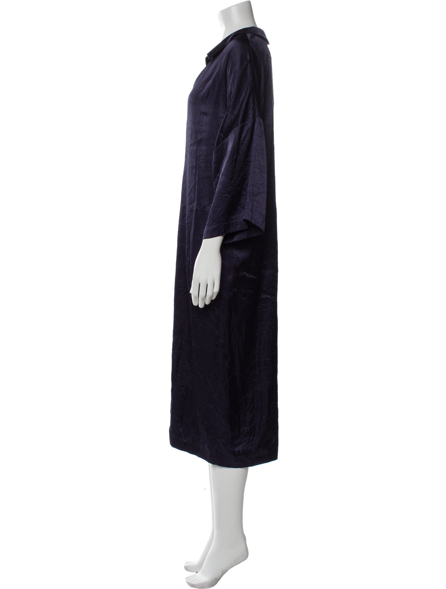 LAPOINTE V-Neck Midi Length Dress