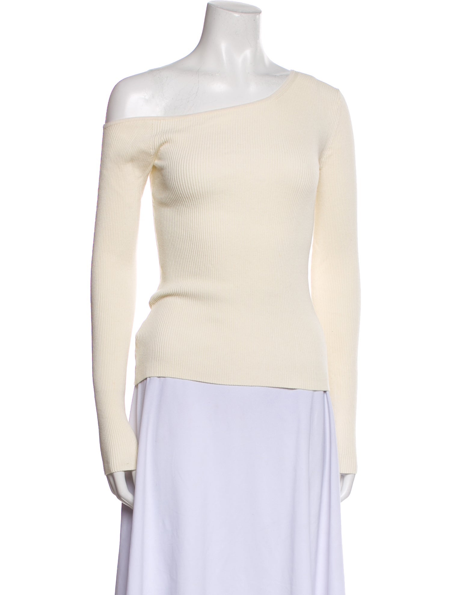 LAPOINTE One-Shoulder Long Sleeve Top