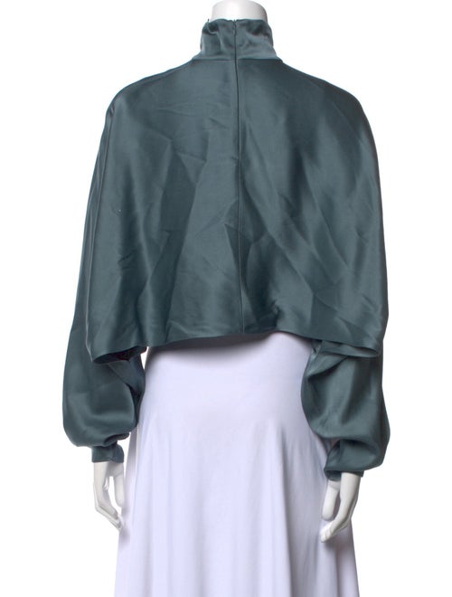 LAPOINTE Mock Neck Long Sleeve Crop Top