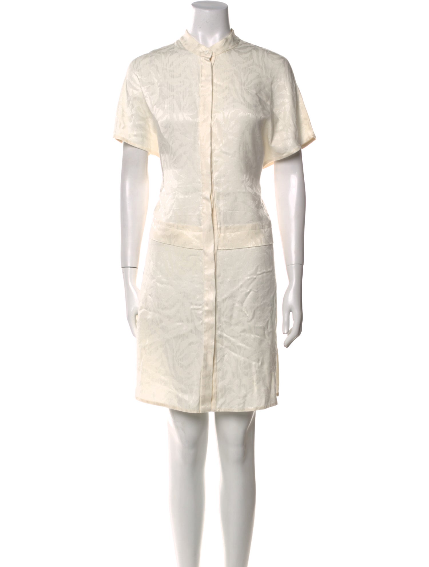 LAPOINTE Mock Neck Knee-Length Dress