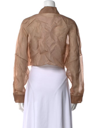 LAPOINTE Long Sleeve Crop Top