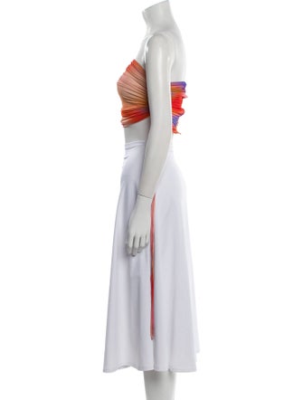 LAPOINTE Strapless Crop Top