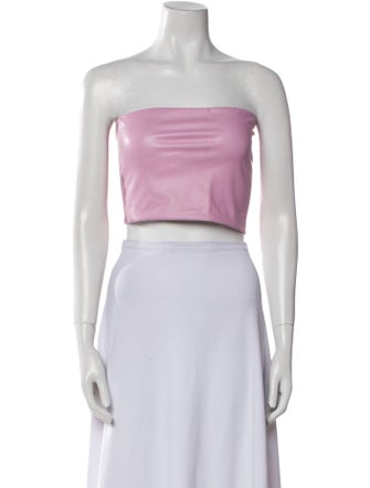 LAPOINTE Strapless Crop Top