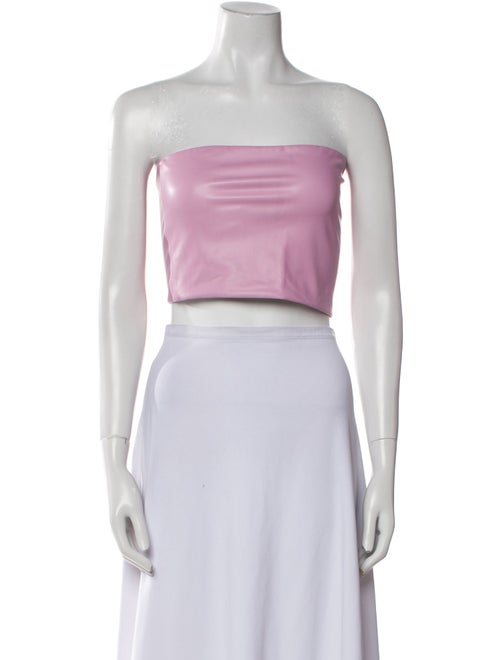 LAPOINTE Strapless Crop Top