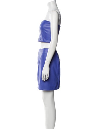 LAPOINTE Faux Leather Skirt Set