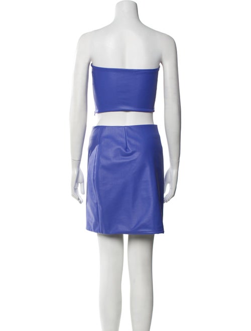LAPOINTE Faux Leather Skirt Set
