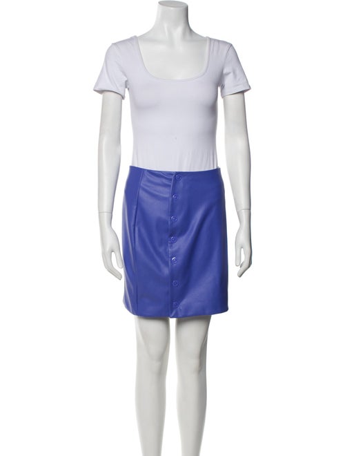 LAPOINTE Faux Leather Skirt Set