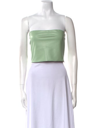 LAPOINTE Square Neckline Sleeveless Crop Top