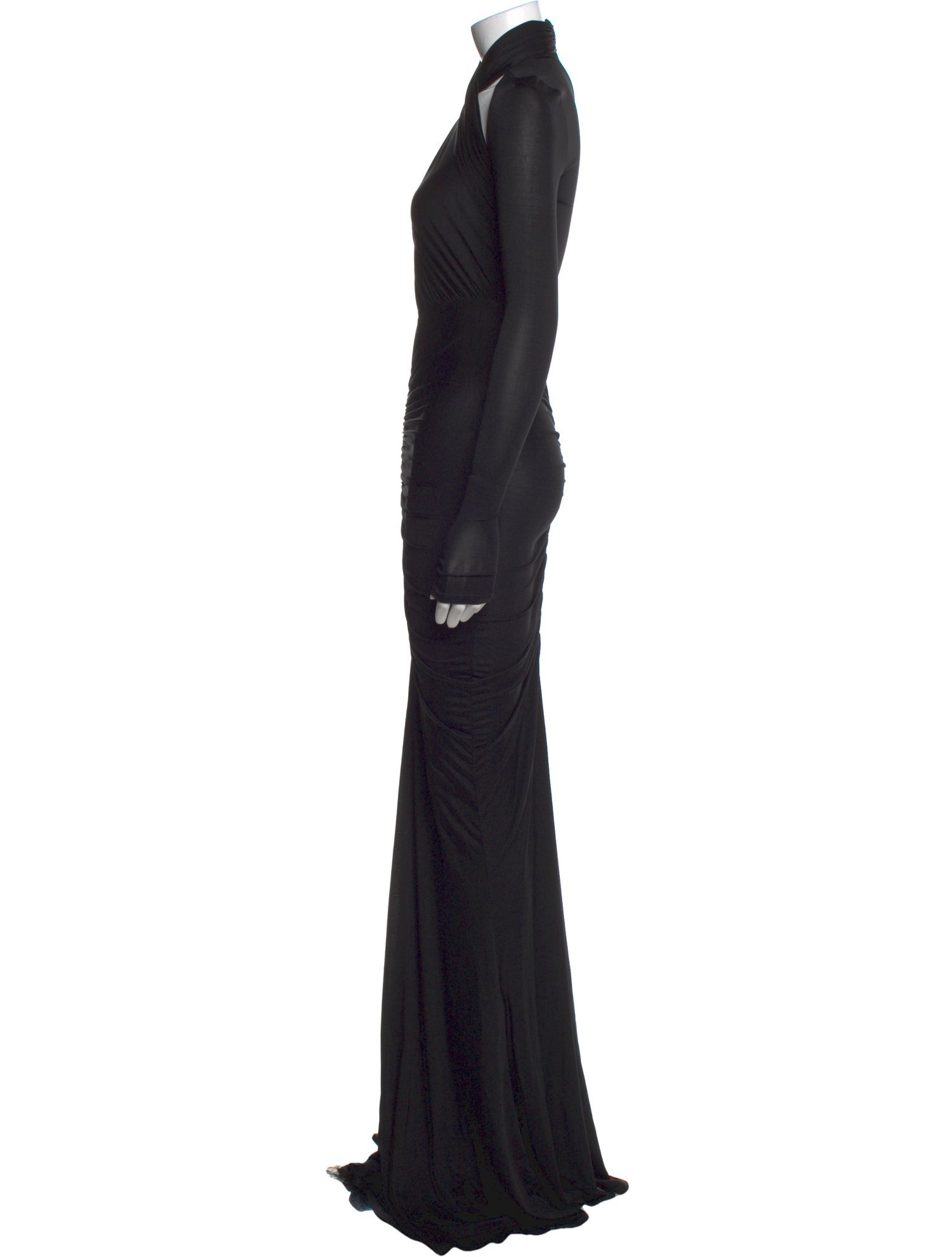 LAPOINTE V-Neck Long Dress