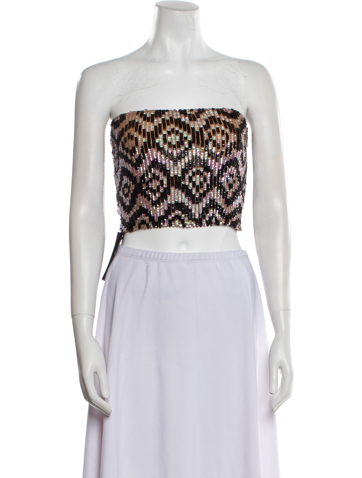 LAPOINTE Nylon Printed Crop Top