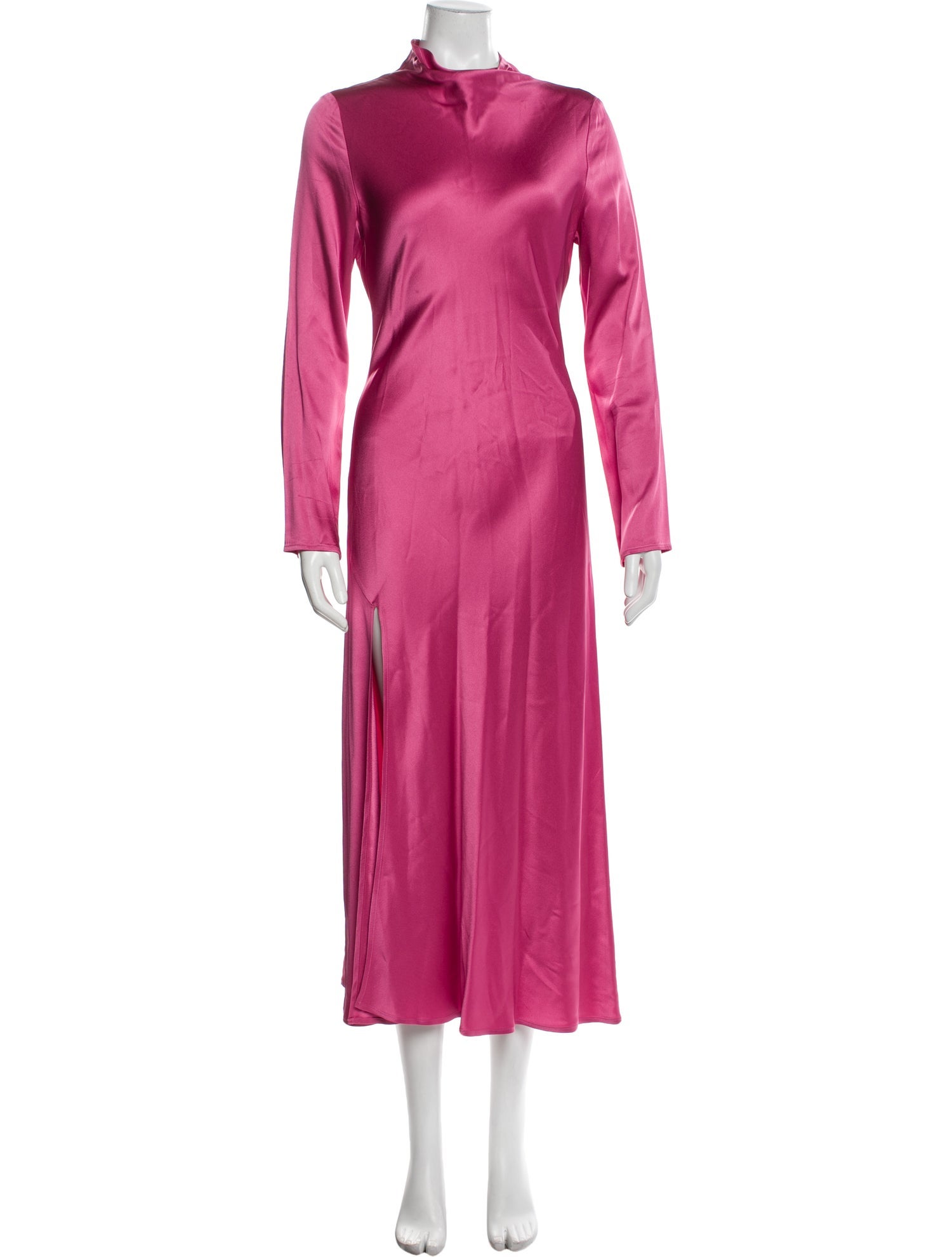 LAPOINTE Mock Neck Long Dress