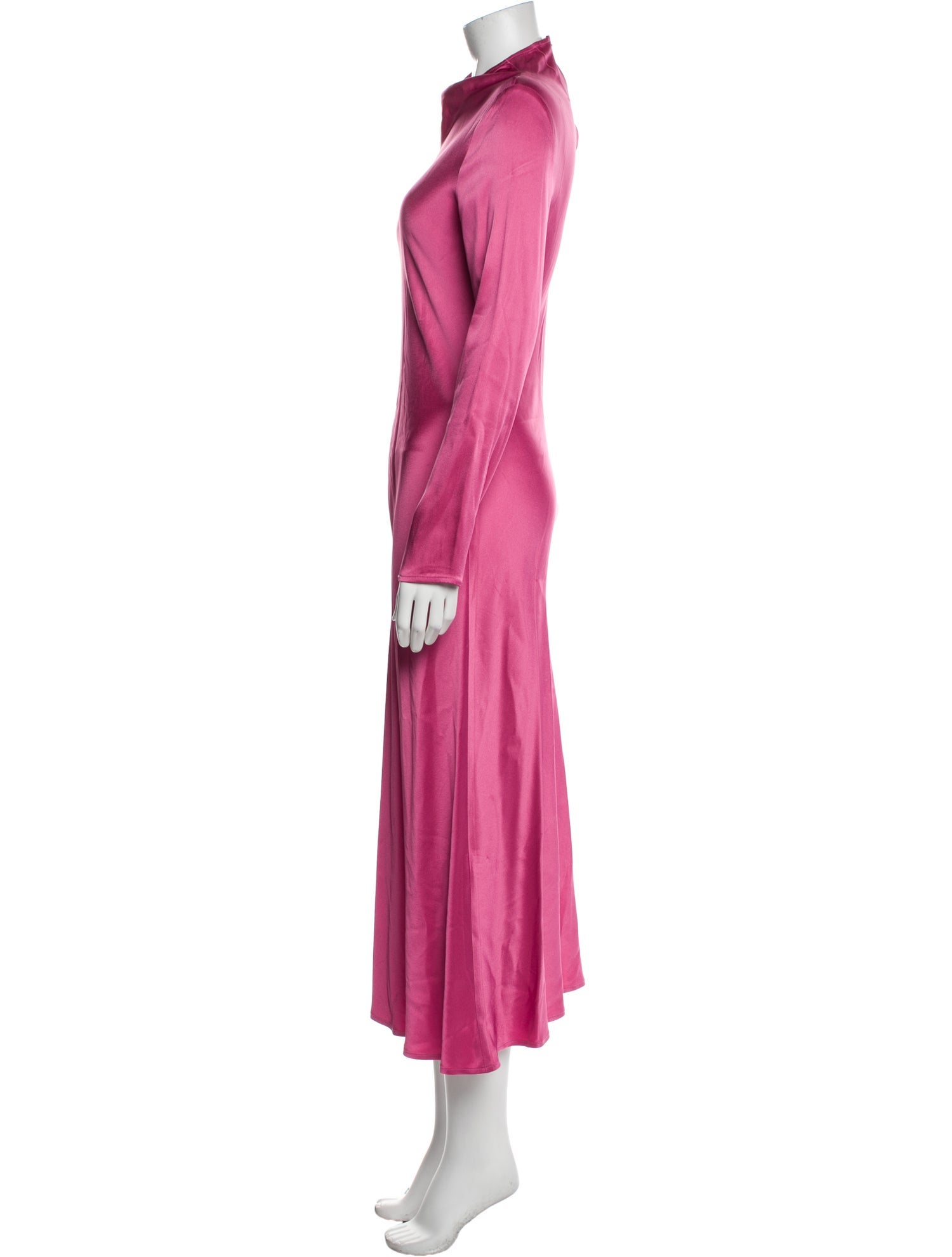 LAPOINTE Mock Neck Long Dress