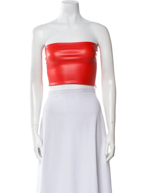 LAPOINTE Strapless Crop Top