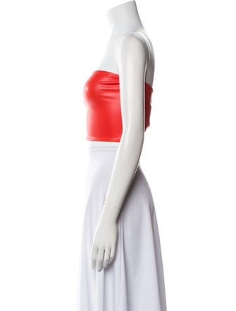 LAPOINTE Strapless Crop Top