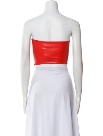 LAPOINTE Strapless Crop Top