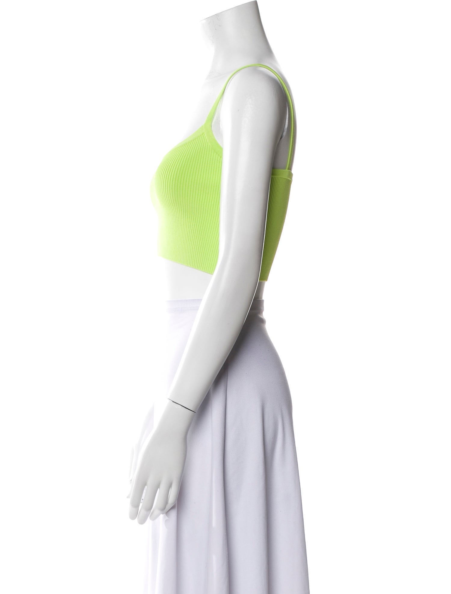 LAPOINTE Square Neckline Sleeveless Crop Top