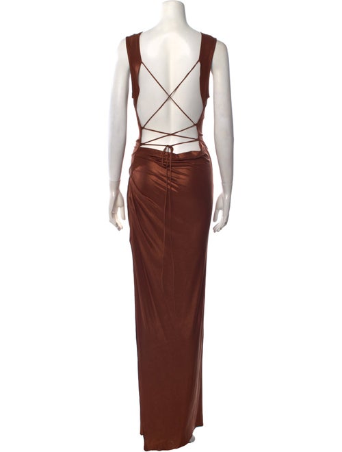 LAPOINTE Cowl Neck Long Dress