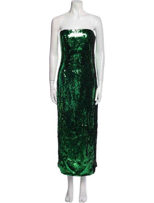 LAPOINTE Strapless Midi Length Dress