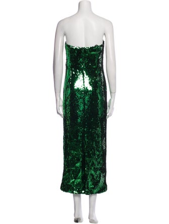 LAPOINTE Strapless Midi Length Dress