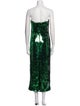 LAPOINTE Strapless Midi Length Dress