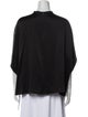 LAPOINTE Mock Neck Three-Quarter Sleeve Blouse
