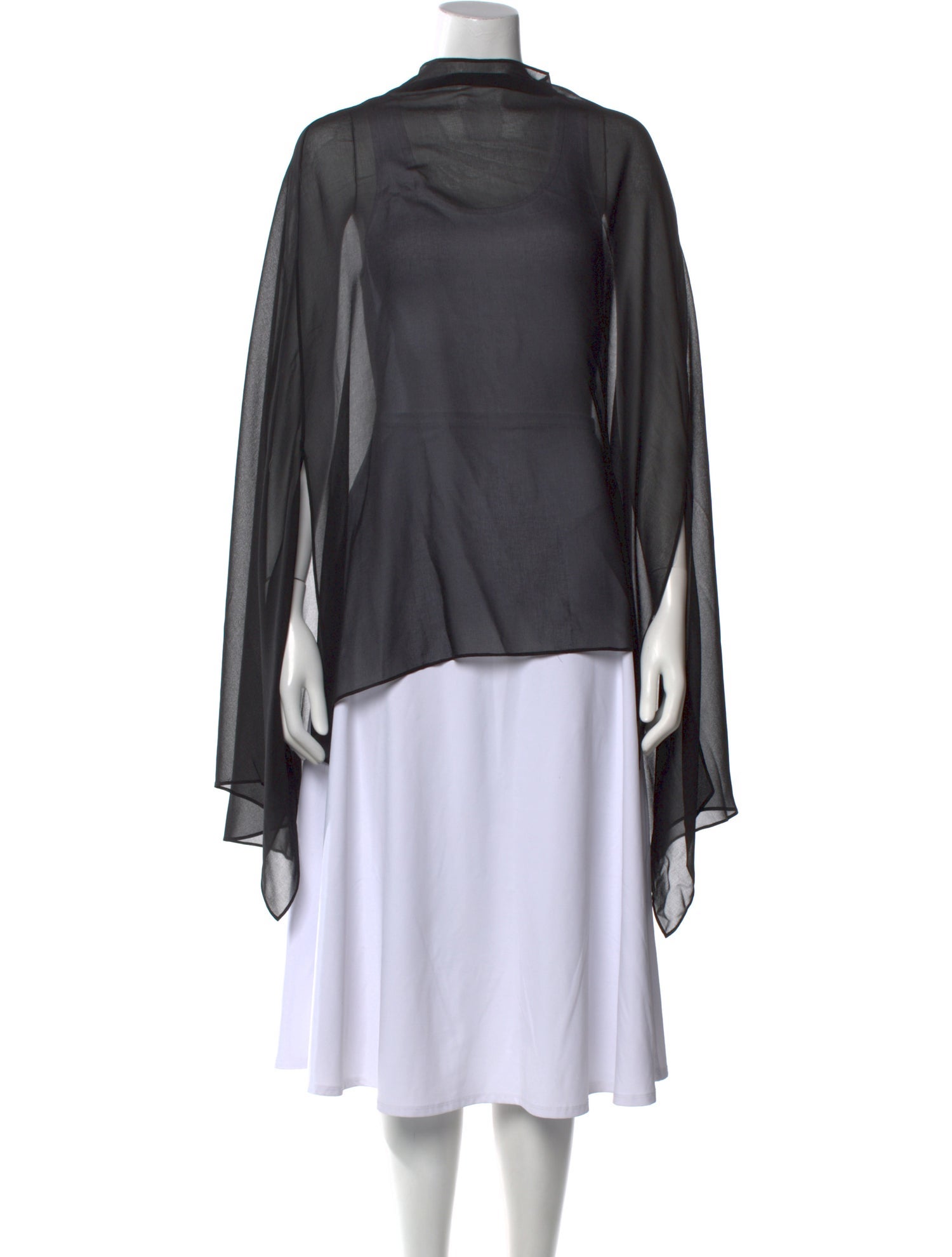 LAPOINTE Mock Neck Long Sleeve Blouse